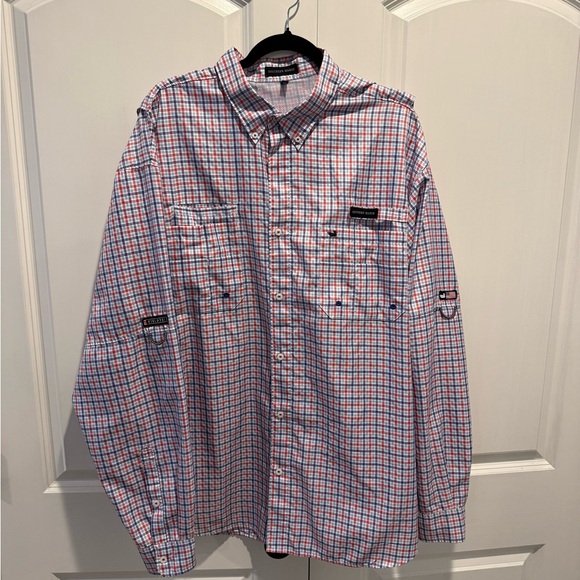 Southern Marsh Men's Red and Blue Checkered Shirt - Picture 1 of 2